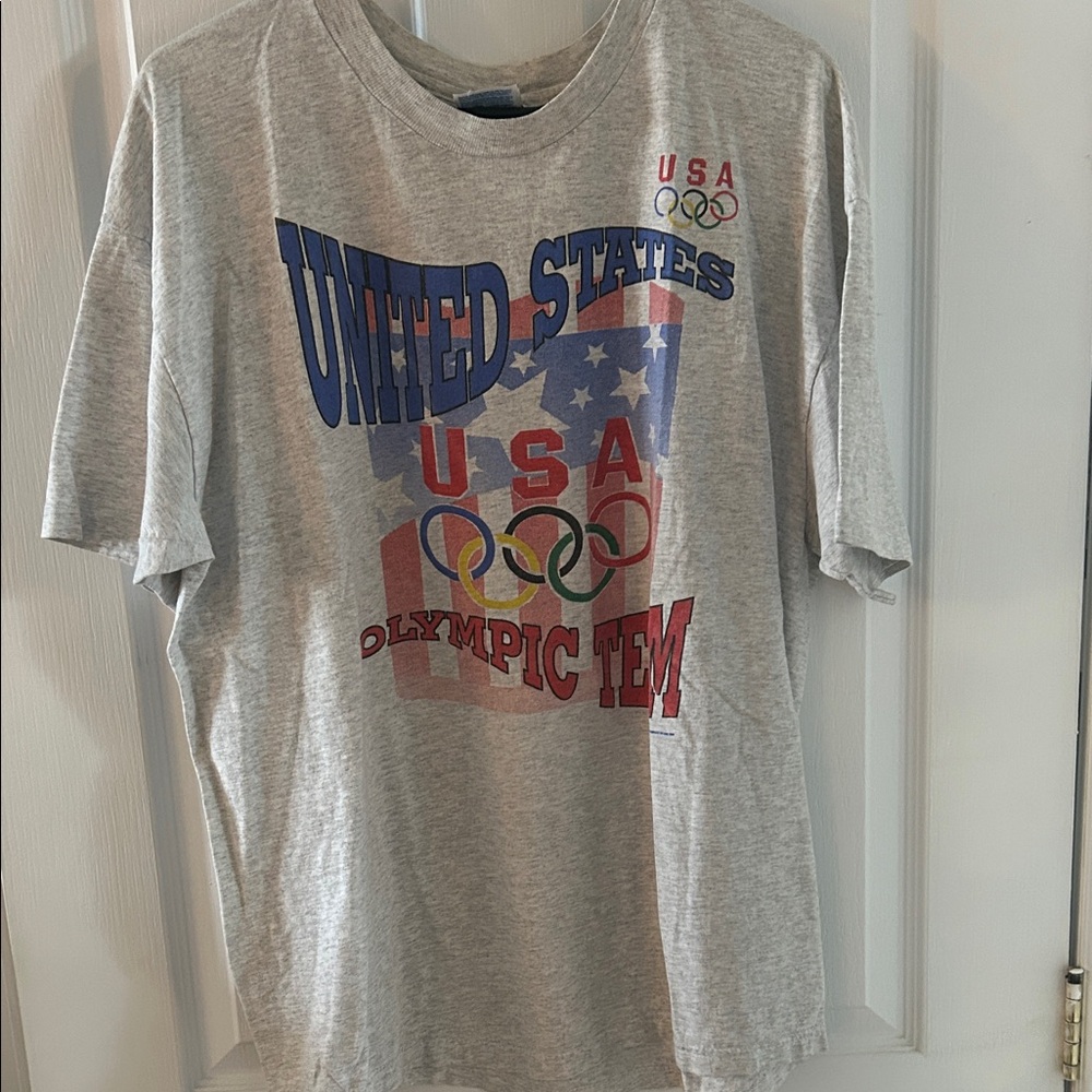 Gray USA Olympic Team T-Shirt